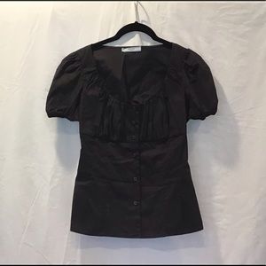 Prada Cap Sleeved Cotton Top